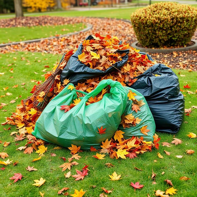 Seasonal yard cleanup and leaf removal service