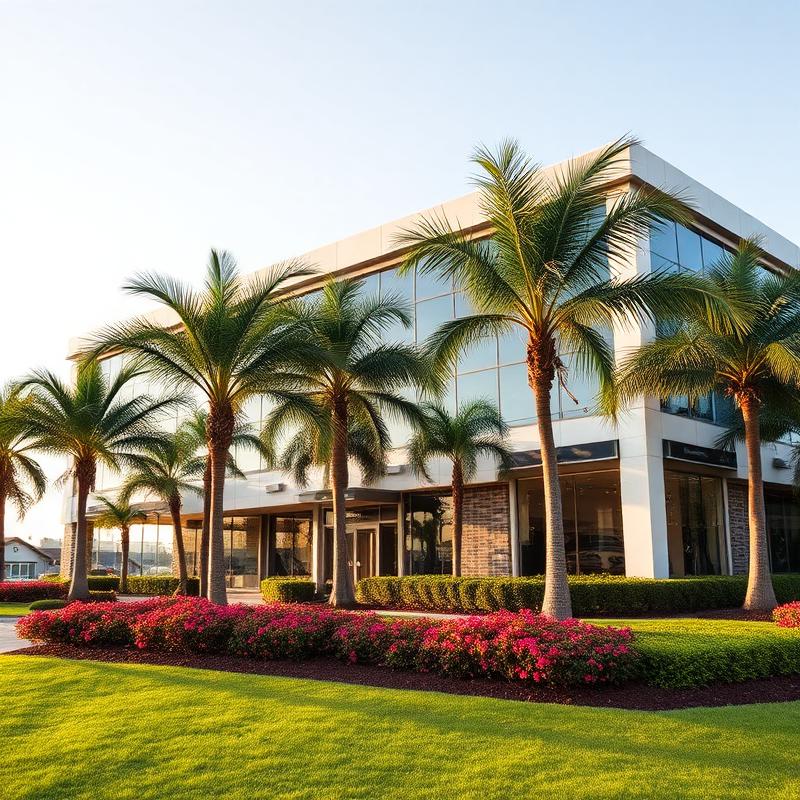 Commercial property landscape maintenance for offices and HOAs
